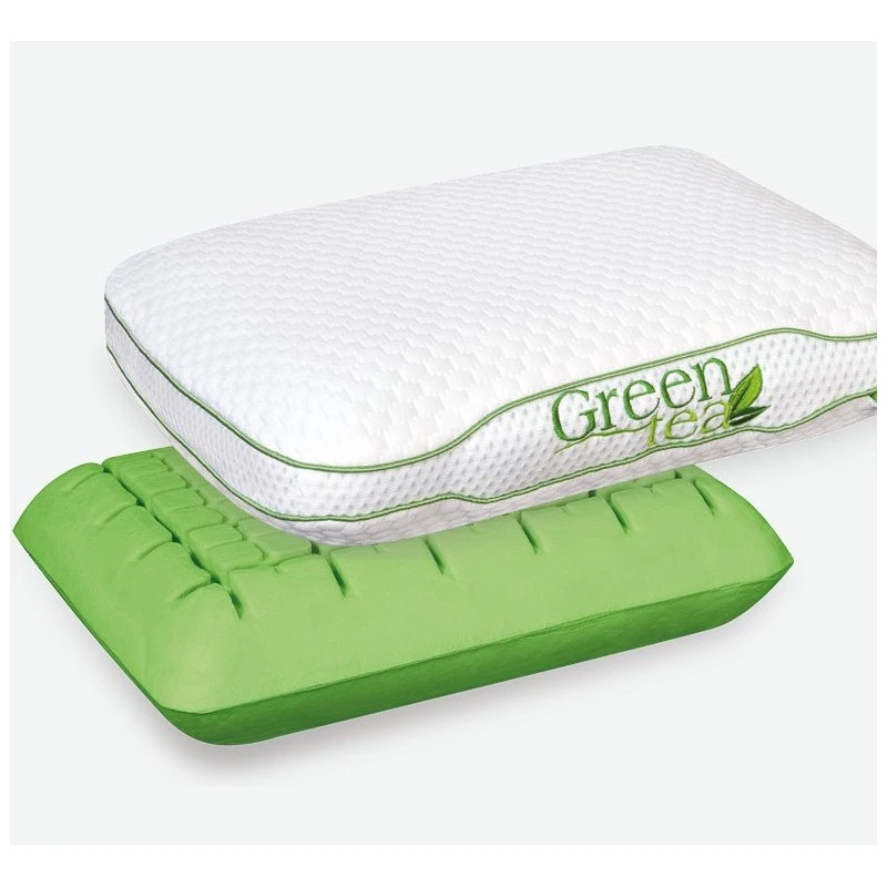 Възглавница SleepMe Memory Mini, Green Tea, Сваляща се калъфка, Миеща се, 40x30x10 см